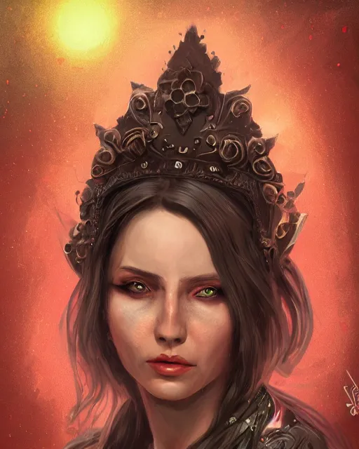 Prompt: the empress of licorice, D&D character art, realistic digital painting, fantasy art, digital painting, character portrait, intricate ornamentation, by Paolo Eleuteri Serpieri, Artstation Trending, Paolo Eleuteri Serpieri