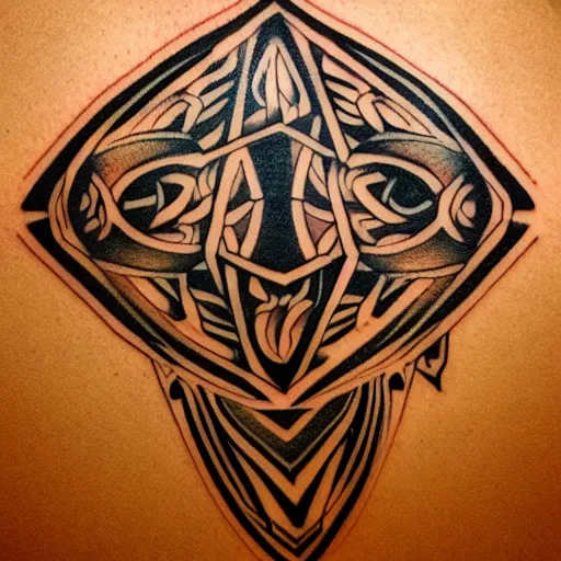 Image similar to a small vector tattoo design. tribal.