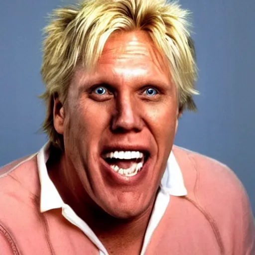 Image similar to Gary Busey as a woman
