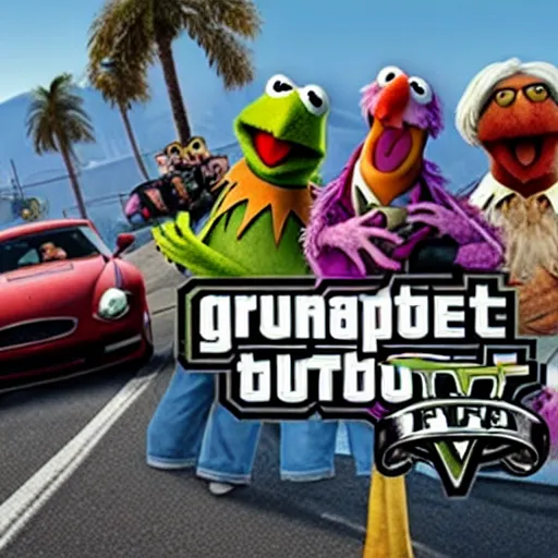 Image similar to muppets in grand theft auto 5