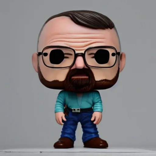 Prompt: walter white funko pop, realistic, detailed