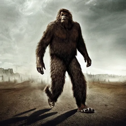 Image similar to bigfoot in mad max