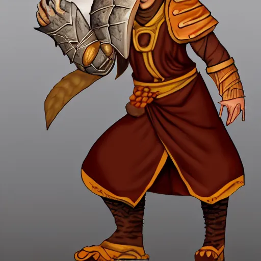 Image similar to character portrait of a dragonborn monk