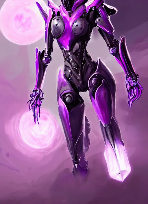 Image similar to cinematic bust shot, cosmic sized proportional stunning beautiful hot female warframe, detailed robot mecha female dragon head, metal ears purple eyes, sleek silver armor, fuschia skin, floating in empty space, nebula sized, posing elegantly, epic proportions, epic size, epic scale, furry art, dragon art, giantess art, warframe fanart, furaffinity, deviantart
