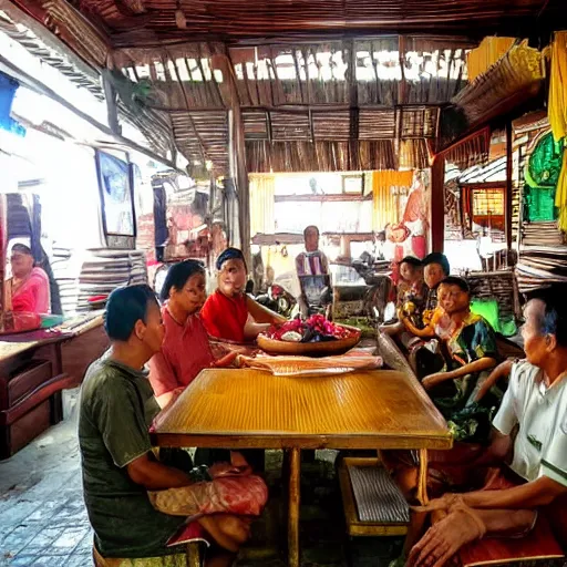 Image similar to angkringan has been around since the 1 9 3 0 s. although popular in yogyarakarta, this place to eat was actually created by a man named eyang karso dikromo from ngerangan village, klaten. he is more familiarly called by the name jukut