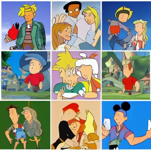 Image similar to hey arnold in disney style