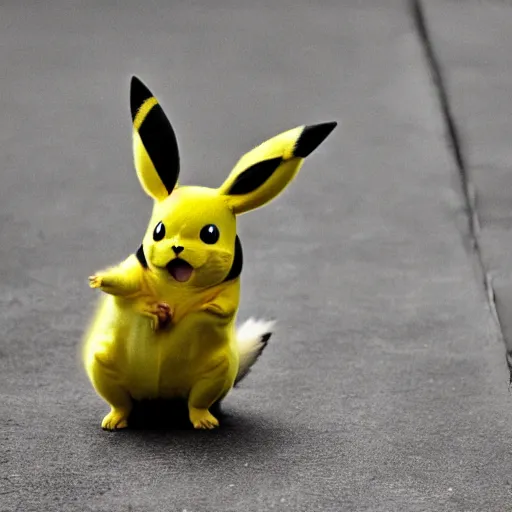 Image similar to real life pikachu, professional photography, national geographic