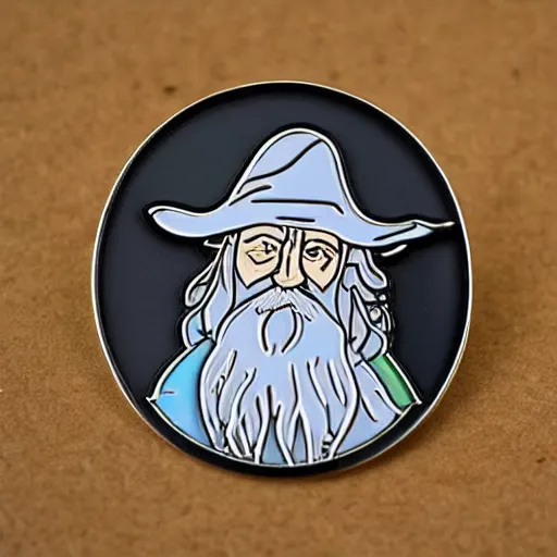 Image similar to gandalf enamel pin