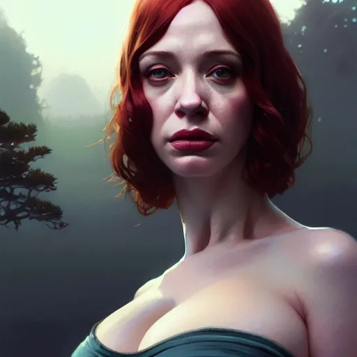 Prompt: highly detailed portrait christina hendricks in gta v, stephen bliss, unreal engine, fantasy art by greg rutkowski, loish, rhads, ferdinand knab, makoto shinkai and lois van baarle, ilya kuvshinov, rossdraws, tom bagshaw, global illumination, radiant light, detailed and intricate environment