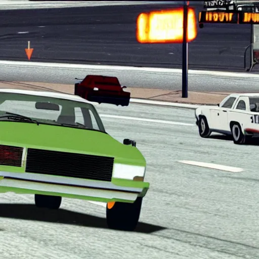 Image similar to oj simpson in a gta car chase