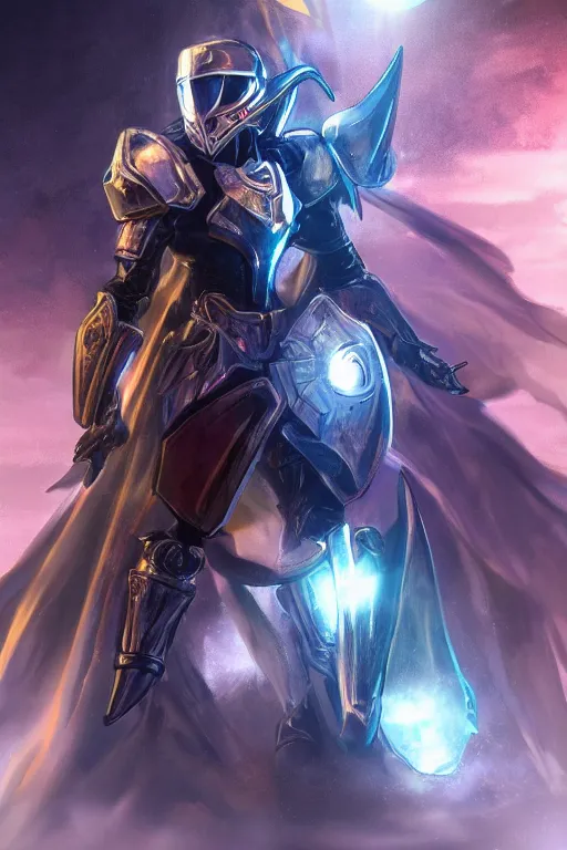 Image similar to helmet armor guardian destiny in witch queen illumination ray tracing hdr fanart arstation by sung choi robot ninja mask and eric pfeiffer and gabriel garza and casper konefal