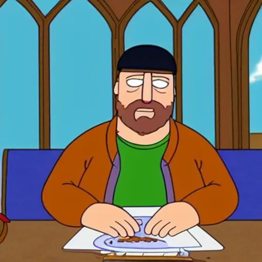 Prompt: Ramzan Kadyrov in Family Guy