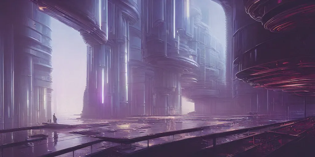 Image similar to The Cyberpunk Alchemist’s Biomimetic Laboratory, by John Harris