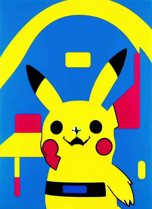 Image similar to pikachu by shusei nagaoka, kaws, david rudnick, airbrush on canvas, pastell colours, cell shaded, 8 k