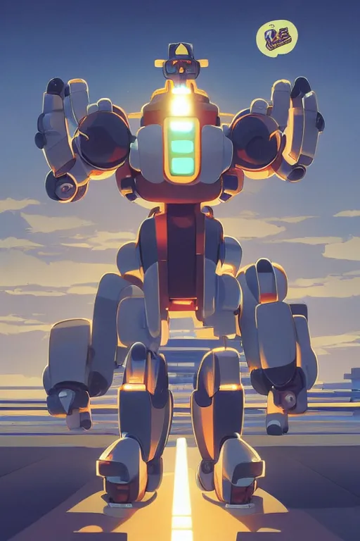 Image similar to metabots medabots medarotto medarot robot minimalist comics, behance hd by jesper ejsing, by rhads, makoto shinkai and lois van baarle, ilya kuvshinov, rossdraws global illumination ray tracing hdr radiating a glowing aura