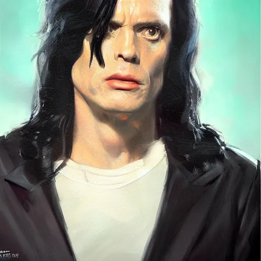 Prompt: portrait of a tommy wiseau as batman by greg rutkowski, highly detailed portrait, digital painting, artstation, concept art, smooth, sharp foccus ilustration, artstation hq