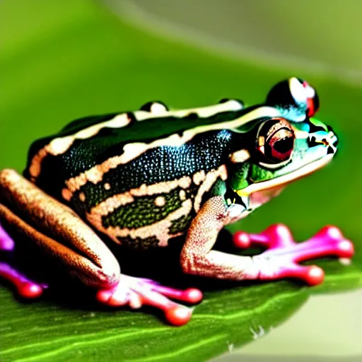 Image similar to Frog transforming into a prince