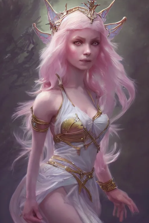 Image similar to fairy princess, highly detailed, d & d, fantasy, highly detailed, digital painting, trending on artstation, concept art, sharp focus, illustration, art by artgerm and greg rutkowski and fuji choko and viktoria gavrilenko and hoang lap