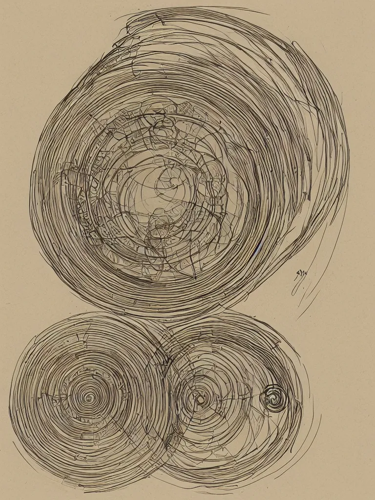 Image similar to concentric circles by Disney Concept Artists, blunt borders, golden ratio