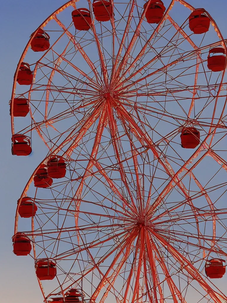 Prompt: ferris wheel by disney concept artists, blunt borders, rule of thirds