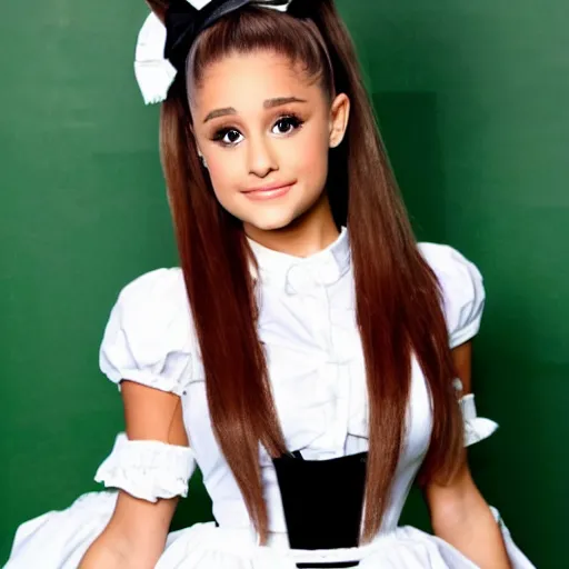 Image similar to ariana grande as a french maid