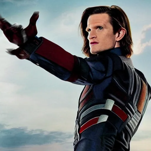 Prompt: Matt Smith as the Winter soldier
