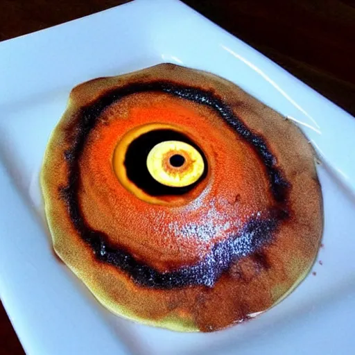Image similar to sauron eye pancake