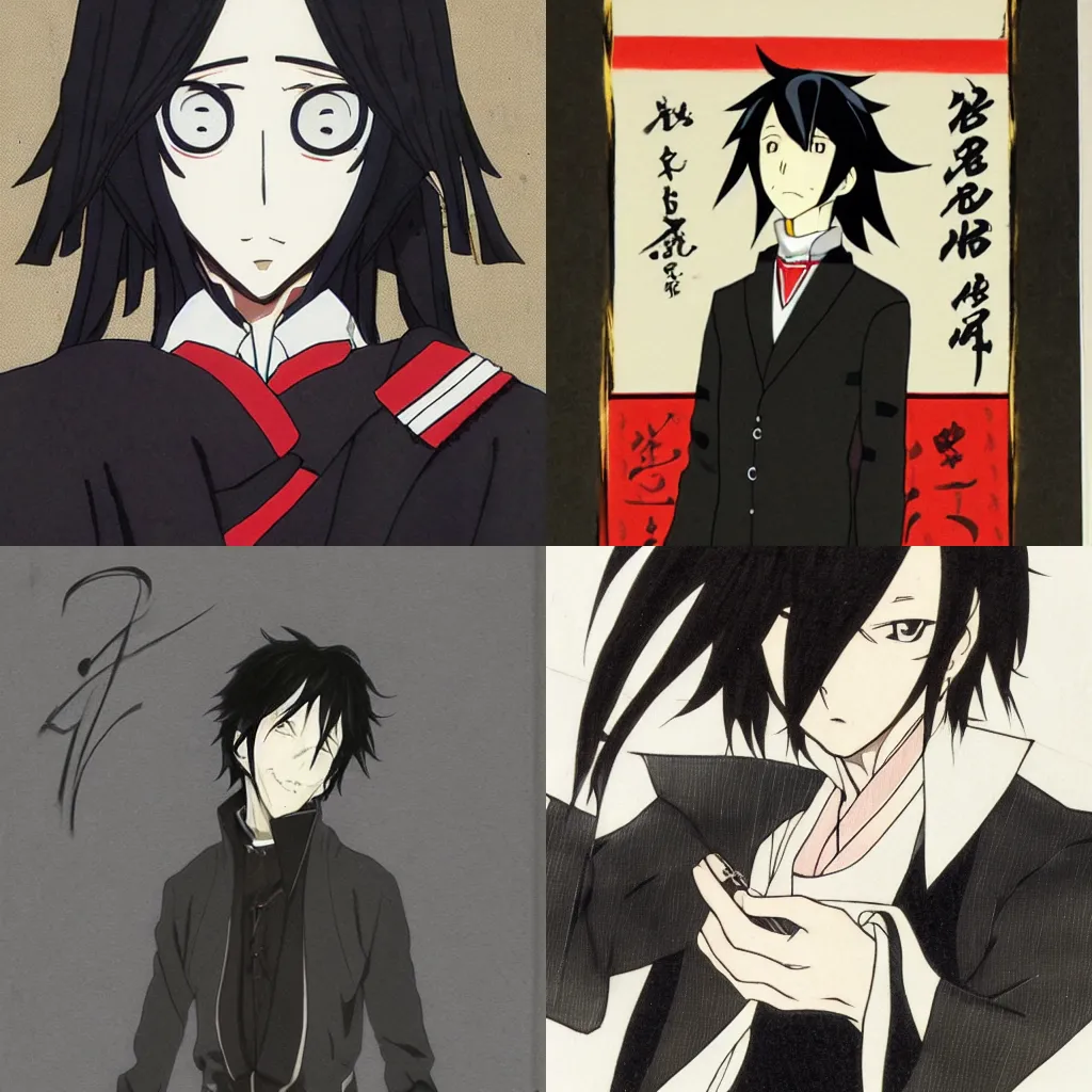 Prompt: art of Akutagawa Ryunosuke