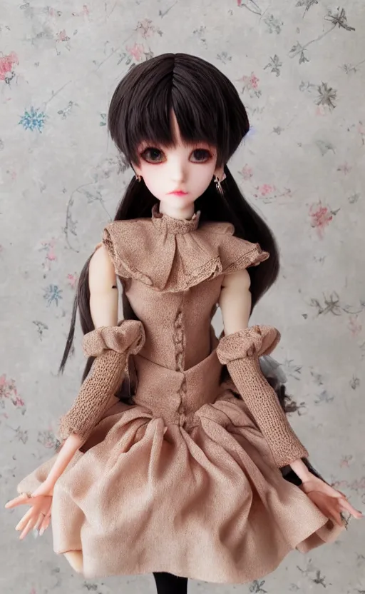 Image similar to dollfie in Sleeveless turtleneck baroque dress