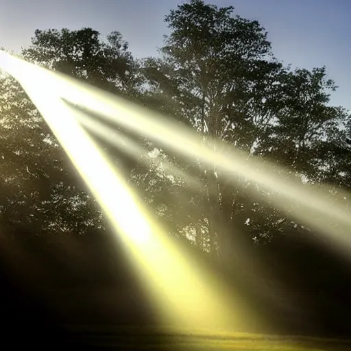 Prompt: a beautiful photo of god rays. volumetric lighting.