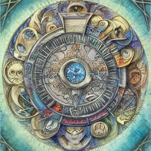 Image similar to detailed and sharp aquarius artistic zodiac artwork, mystic style, detailed, 8 k, detailed, symmetrical, by brian froud