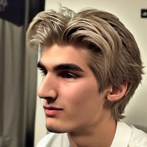 Image similar to really handsome gigachad xqc gigachad gambling : : realistic : : 1 dslr : : 1 - - quality 2