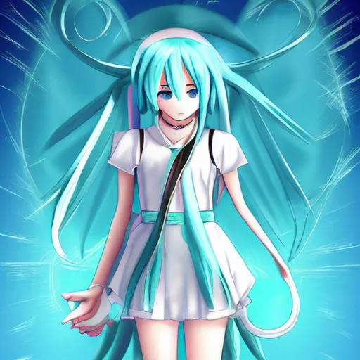 Prompt: Jesus Christ as hatsune miku by Shinji Aramaki, anime, scene, character
