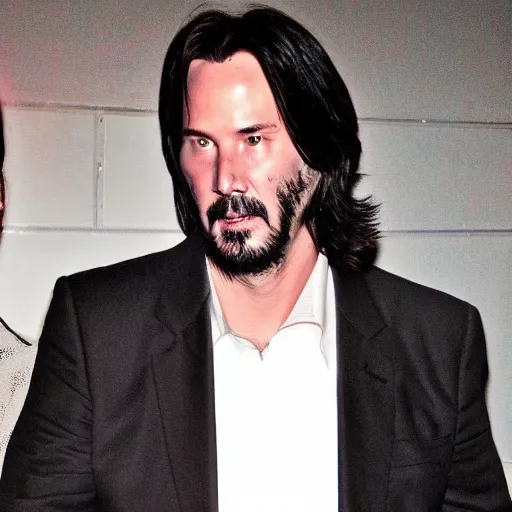 Prompt: weird concert with only ghosts with blackberry phones are here also Keanu reeves Witherspoon