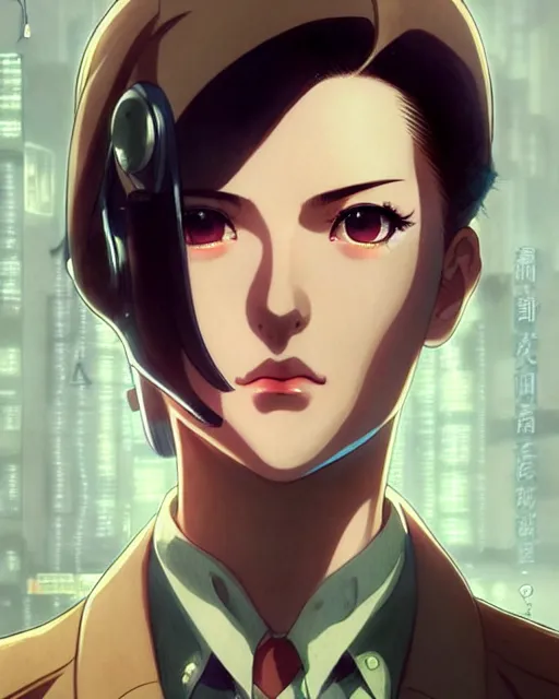 Prompt: portrait Anime 1940s Detective smoking Sharp fine face, pretty face, realistic shaded Perfect face, fine details. Anime. cyberpunk realistic shaded lighting by katsuhiro otomo ghost-in-the-shell, magali villeneuve, artgerm, rutkowski Jeremy Lipkin and Giuseppe Dangelico Pino and Michael Garmash and Rob Rey