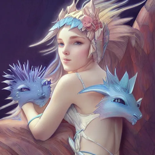 Prompt: Vaporeon Gajinka human girl , highly detailed, digital pencil painting, sharp focus, illustration, art by artgerm and greg rutkowski and alphonse mucha