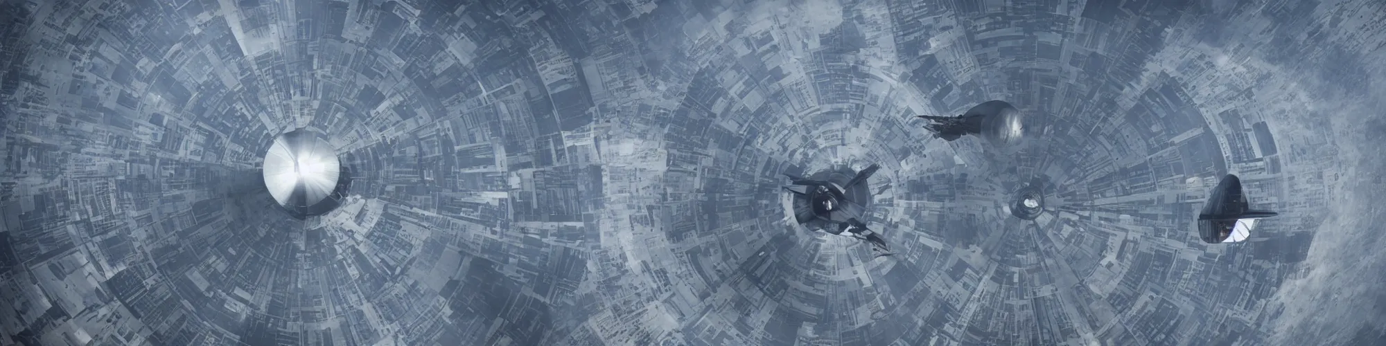 Image similar to flying over the surface of the death star