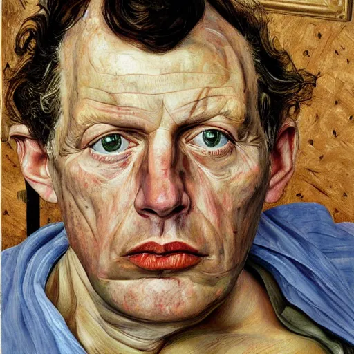 Image similar to high quality high detail painting by lucian freud, hd, chris goss