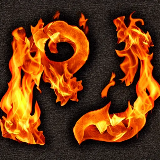 Image similar to logo of the letter A on fire