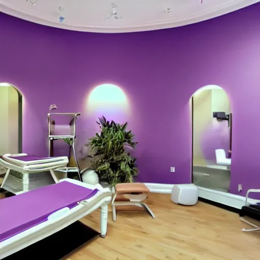 Prompt: !dream The perfect photograph to advertise a multidisciplinary therapy rooms called Halcyon Amethyst on the internet