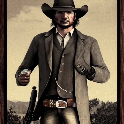 Image similar to John Marston high school yearbook photo