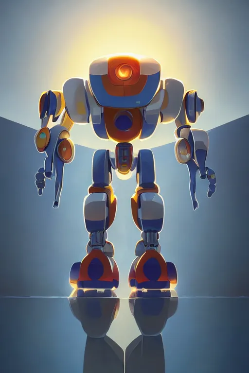 Image similar to metabots medabots medarotto medarot robot minimalist comics, behance hd by jesper ejsing, by rhads, makoto shinkai and lois van baarle, ilya kuvshinov, rossdraws global illumination ray tracing hdr radiating a glowing aura