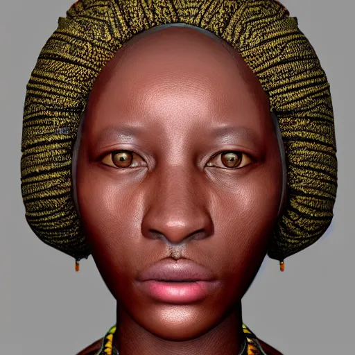 Prompt: unreal engine render of an african face,