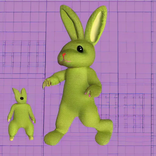 Image similar to siggraph stanford bunny mesh