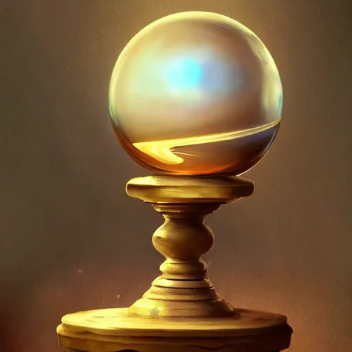 Image similar to crystal ball on a wood stand with a beautiful dreamscape inside, studio product photography, super highly detailed, professional digital painting, artstation, concept art, smooth, sharp focus, extreme illustration, unreal engine 5, photorealism, beautiful, cinematic, art by artgerm and rutkowski and alphonse mucha and loish and wlop