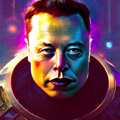 Image similar to elon musk as kang the conqueror, james gurney, james jean, greg rutkowski, anato finnstark. hyper detailed, 50mm, award winning photography.