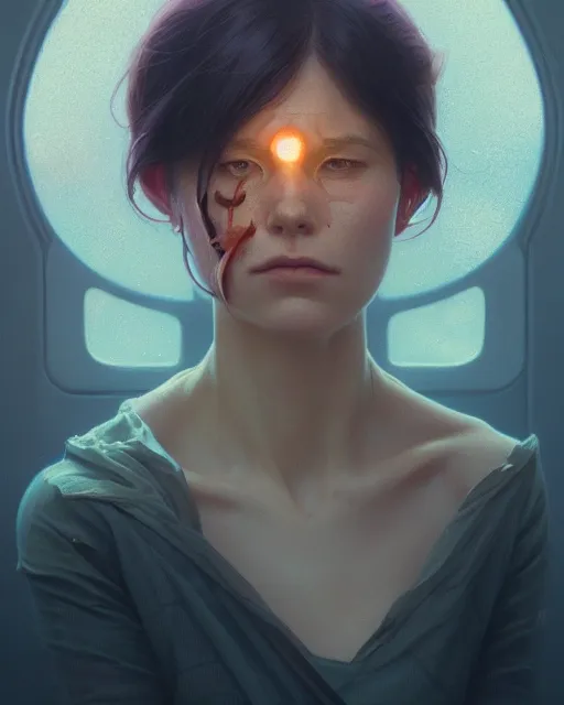 Prompt: highly detailed vfx portrait of a woman crying, unreal engine, greg rutkowski, loish, rhads, beeple, makoto shinkai and lois van baarle, ilya kuvshinov, rossdraws, tom bagshaw, alphonse mucha, global illumination, detailed and intricate environment