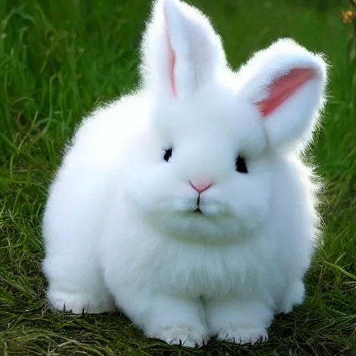 Prompt: Fluffy fluffy bunny it's so fluffy fluffy fluffy!