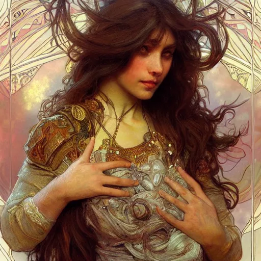 Image similar to realistic hand, intricate, highly detailed, digital painting, artstation, concept art, sharp focus, art by gaston bussiere and alphonse mucha