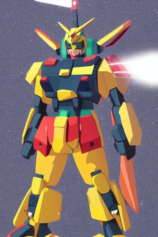 Image similar to Sam Hyde wearing a 3 piece suit in the style of Gundam rx-78-2 stylish, creative fashion, ethereal lighting, dramatic, rule of thirds, sigma male